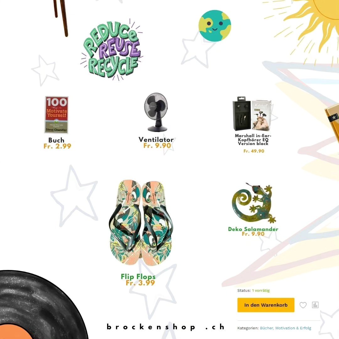 Wir haben wieder Ordnung🥳☯️ Brauchst du#Hilfe, um dein Durcheinander zu bändigen?
👉@brockenshop.ch😏🤣
Tauche ein in die Welt des Brockenshop.ch. Ob du #Ordnung im #Chaos schaffen oder das Chaos umarmen möchtest - wir haben alles, was du brauchst, um das Leben zu bereichern. Shoppe jetzt auf brockenshop.ch und entdecke die Vielfalt oder schenke einfach deine alte #Sache 🤭