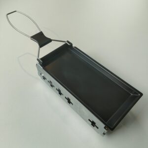 Kleine Raclette Pfanne mit Kerzenhalter